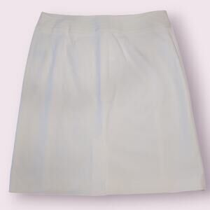 J. McLaughlin Ivory Cotton Bi-Stretch Pencil Skirt Size 0 Classic Boho Chic NWOT